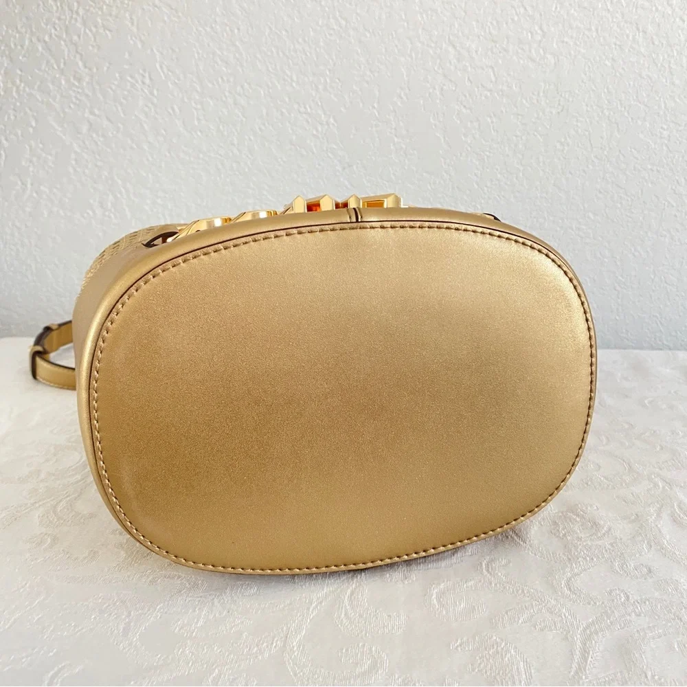 Michael Kors Gold Bucket 2 way Bag